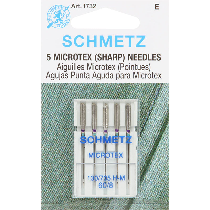 Schmetz Needles Microtex/Sharp Size 60/8